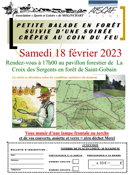 Soirée crèpes en forêt de Saint-Gobain