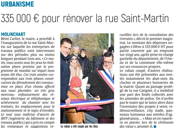 Molinchart - 335 000€ de travaux