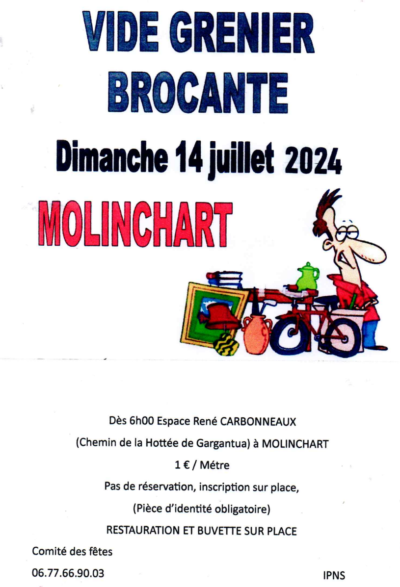 Molinchart - brocante (14 juillet 2024)